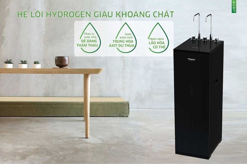 Máy lọc nước nóng lạnh RO Kangaroo KG10A15 10 lõi