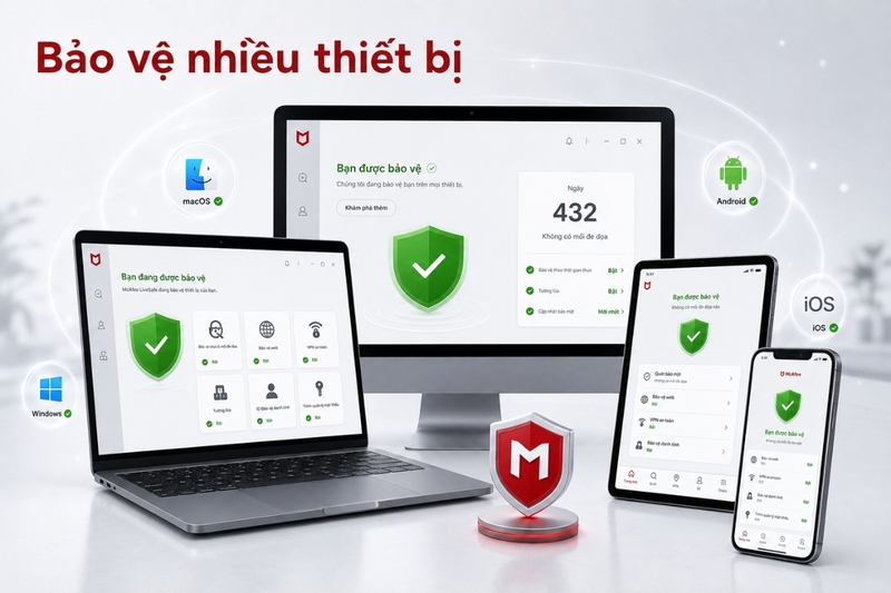 Có nên dùng McAfee LiveSafe thay cho Windows Security?