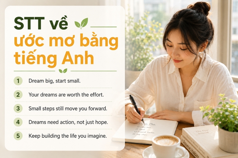 STT về ước mơ bằng tiếng Anh