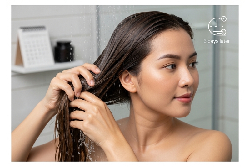 Nhuộm tóc xong có nên gội đầu bằng dầu gội?