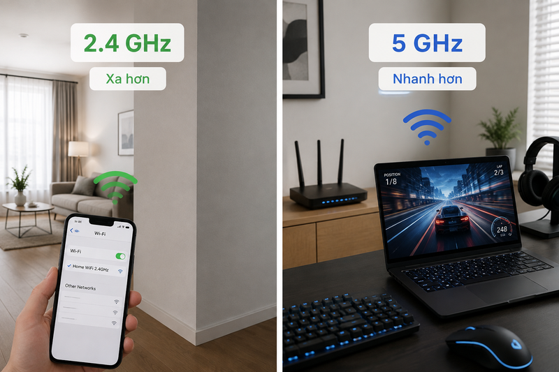 Băng tần 2.4 GHz và 5 GHz là gì - 2