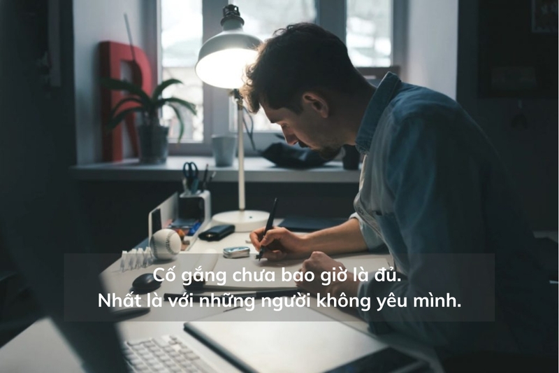 STT hay về sự cố gắng trong tình yêu