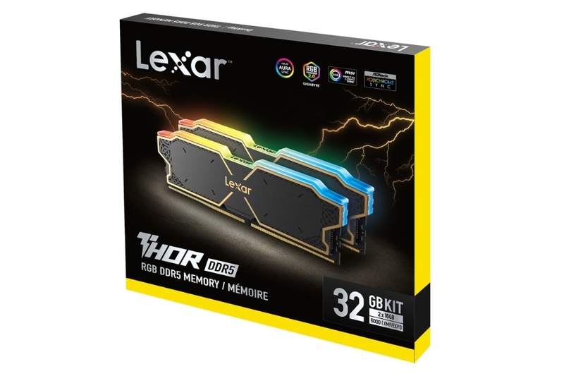 RAM Lexar Thor RGB 32GB DDR5 6000MHz: Xử lý mượt mà mọi tác vụ