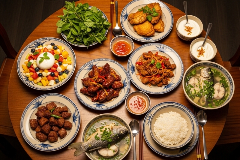 Thực đơn mâm cỗ 1 triệu “Bữa cơm đoàn viên”