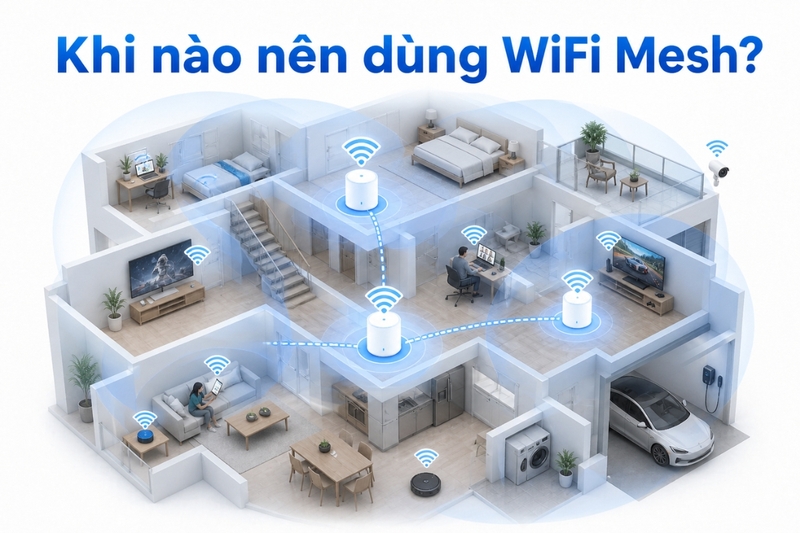 Khi nào nên dùng WiFi Mesh?