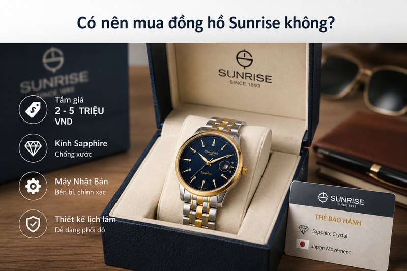 Có nên mua đồng hồ Sunrise không?
