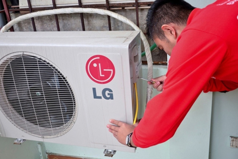 Vệ sinh hệ thống dàn lạnh và dàn nóng máy lạnh LG