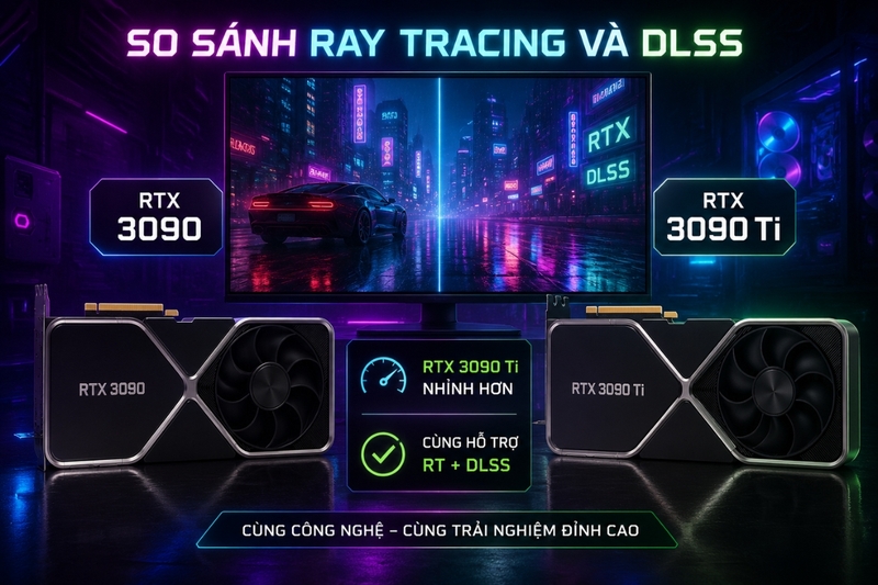 So sánh hiệu năng ray tracing và DLSS
