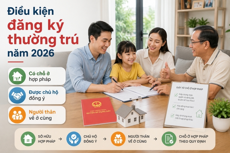 Điều kiện đăng ký thường trú năm 2026