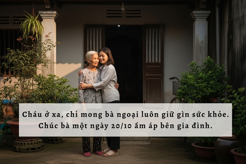 Lời chúc 20/10 ấm áp gửi bà ngoại (1)