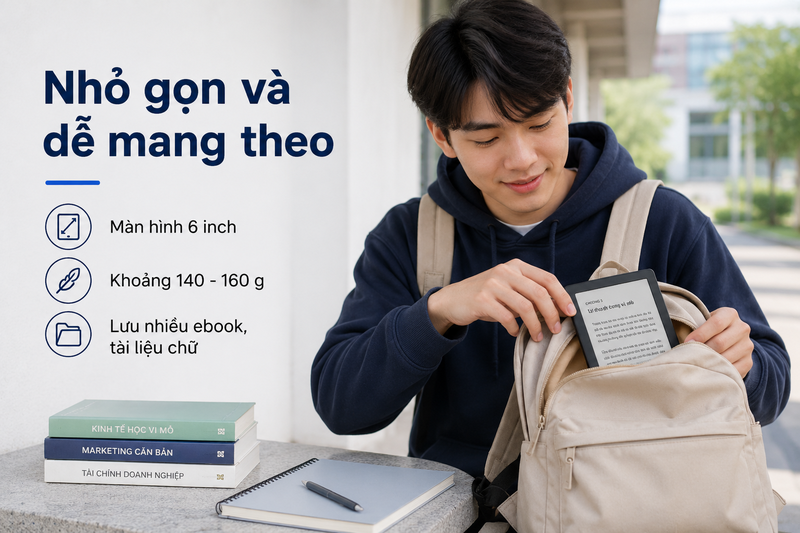 Nhỏ gọn và dễ mang theo