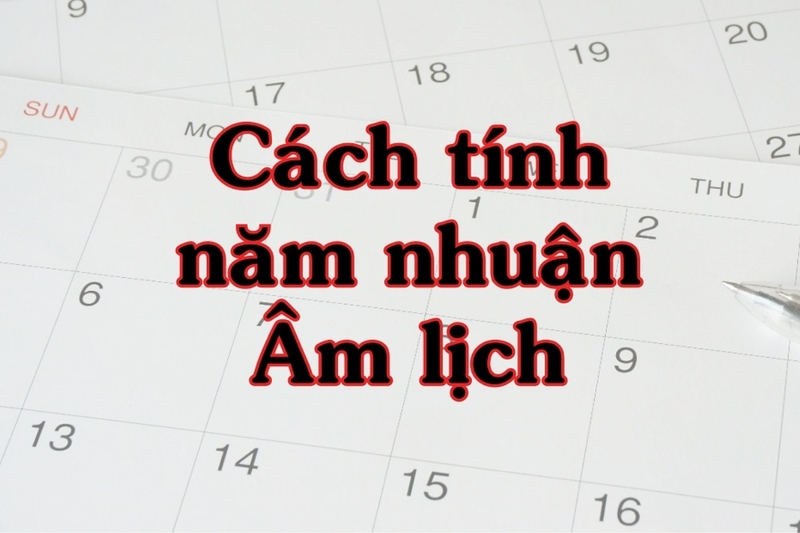 Công thức tính năm nhuận âm lịch