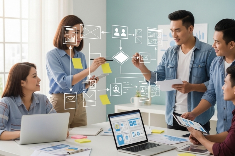 User flow buộc các nhà thiết kế phải đặt mình vào vị trí của người dùng