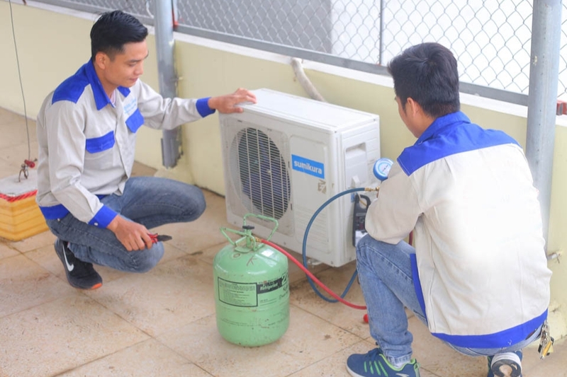 thay gas máy lạnh hết bao nhiêu tiền 6