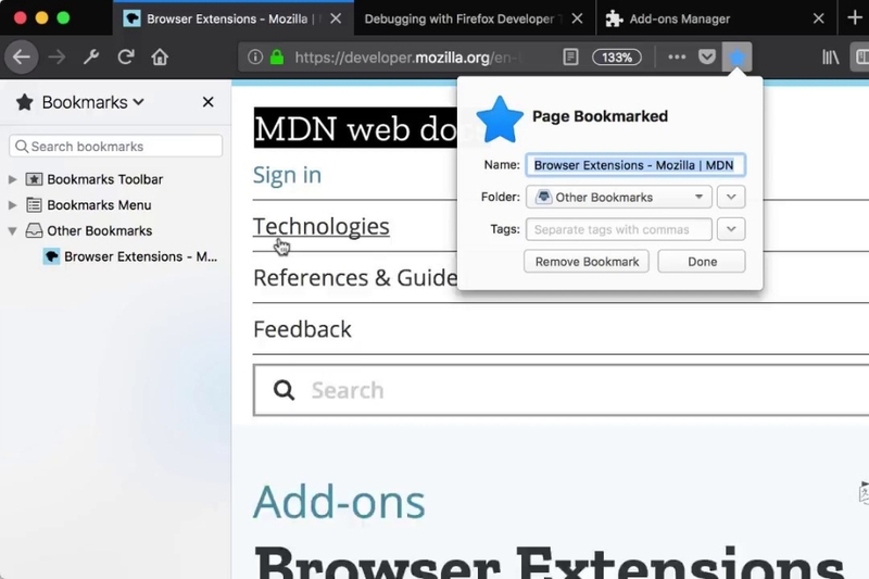 Cách sử dụng bookmark trên Firefox