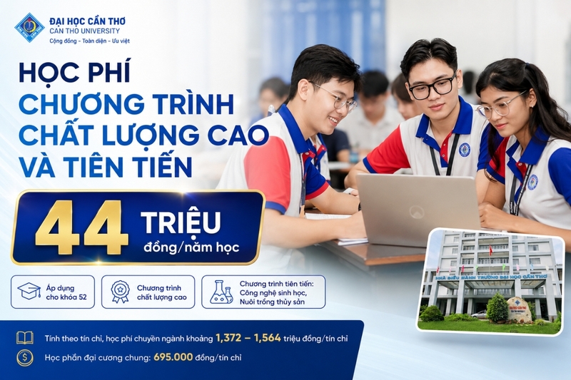 Học phí chương trình chất lượng cao và tiên tiến