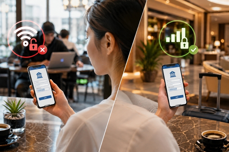 Có nên dùng Wi-Fi công cộng để chuyển khoản không?