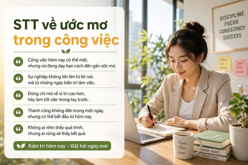 STT về ước mơ trong công việc