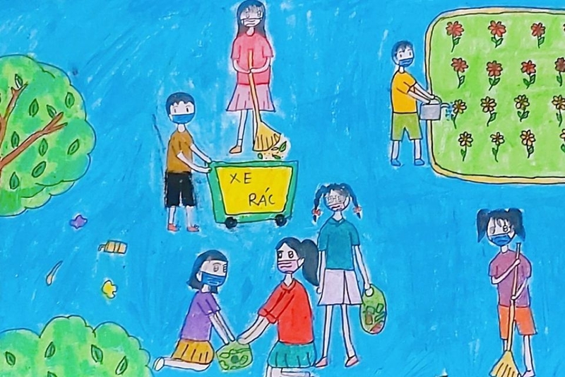 4.Tranh vẽ phòng chống xả rác bừa bãi.jpg