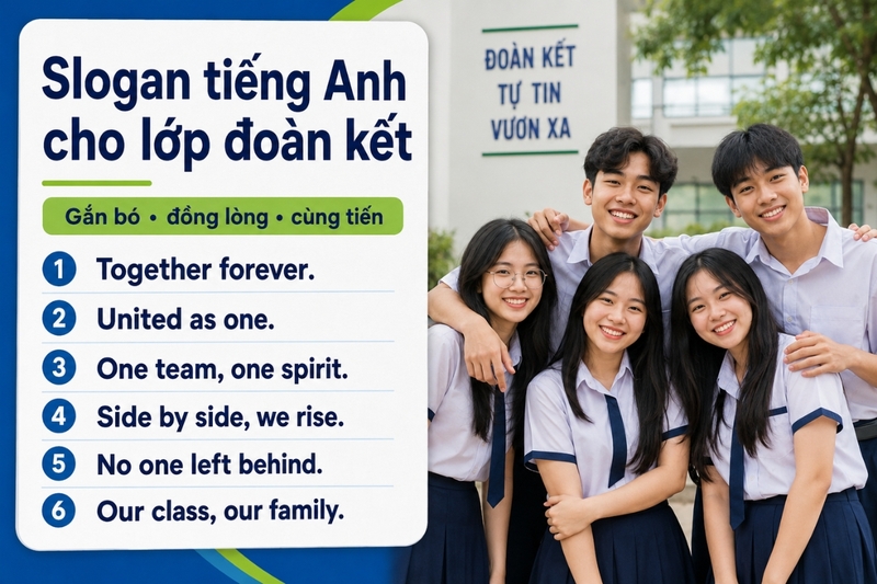 Slogan tiếng Anh cho lớp đoàn kết