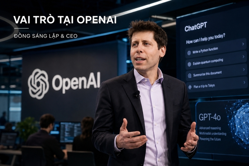 Vai trò của Sam Altman tại OpenAI