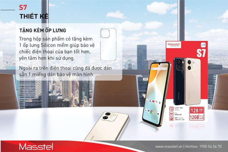 Masstel S7 hỗ trợ kết nối 4G và Bluetooth 4.2