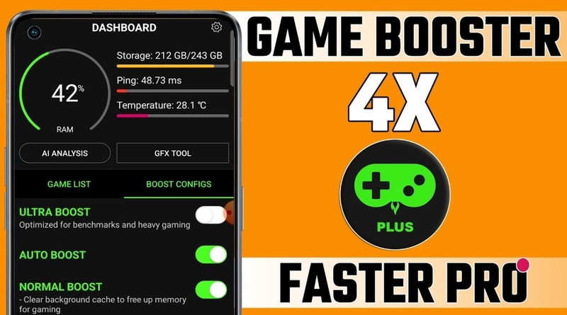 Game Booster 4x Faster