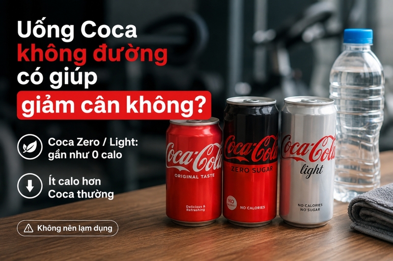 Uống Coca không đường có giúp giảm cân không