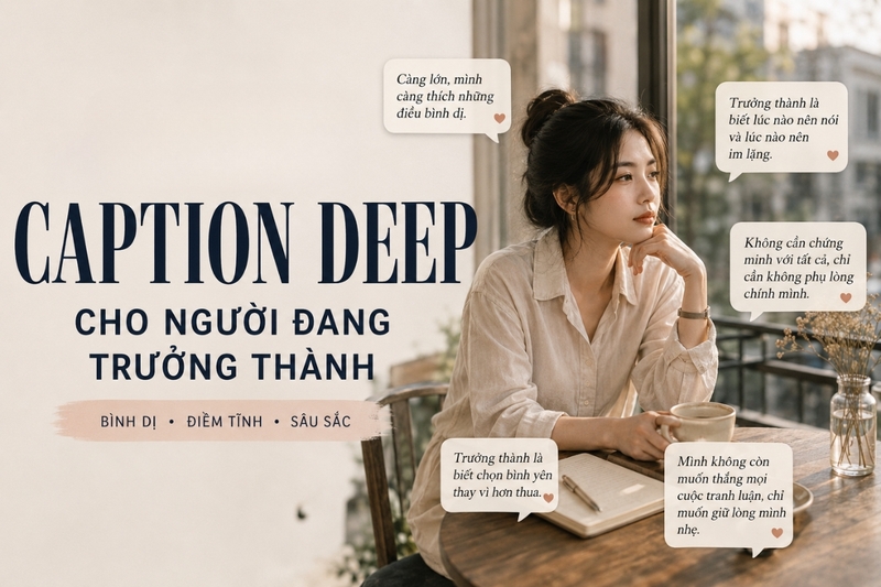 Caption deep cho người đang trưởng thành