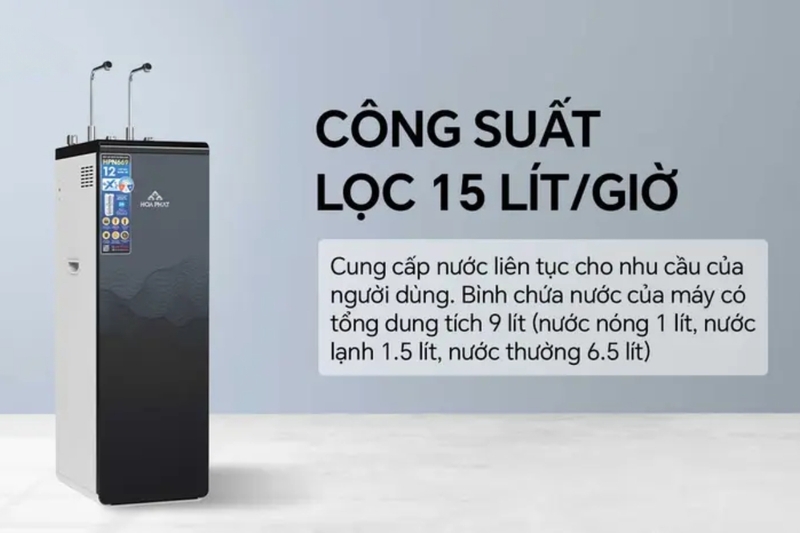 Máy lọc nước nóng lạnh RO Hydrogen Hòa Phát HPN669 12 lõi