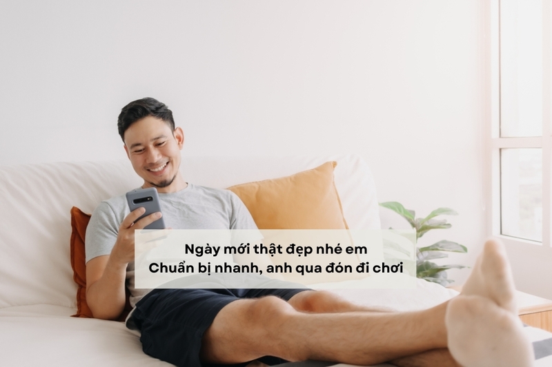 Lời chúc ngày mới hài hước cho người yêu