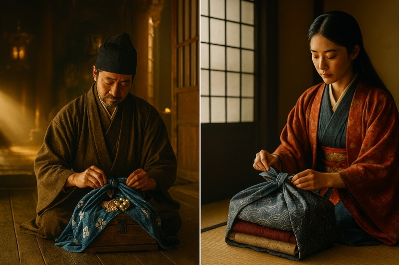Lịch sử của Furoshiki bắt đầu từ thời kỳ Nara