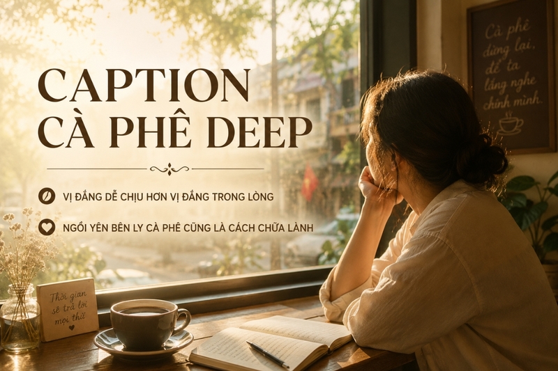 Caption cà phê deep