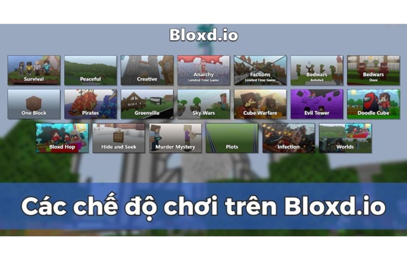 Các chế độ trò chơi trong Bloxd.io