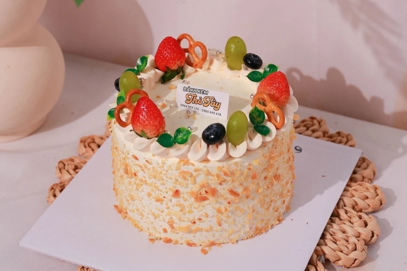 Bánh kem bắp mini cho 2 người