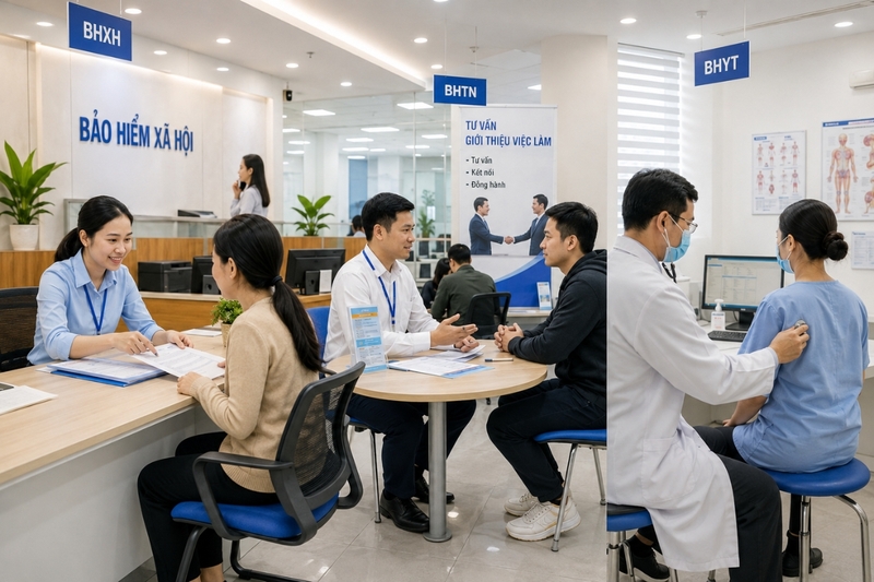 Chính sách bảo hiểm xã hội, bảo hiểm thất nghiệp và bảo hiểm y tế