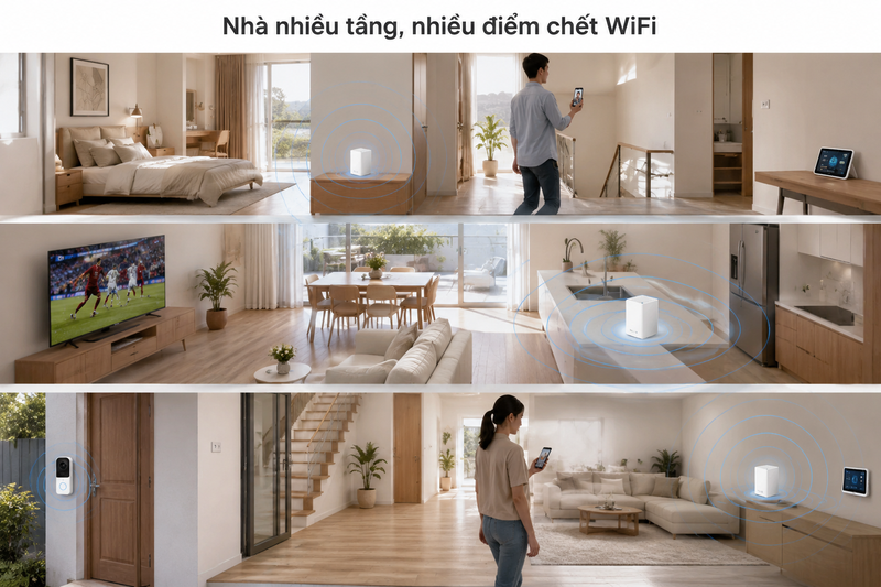 Có nhiều điểm chết WiFi
