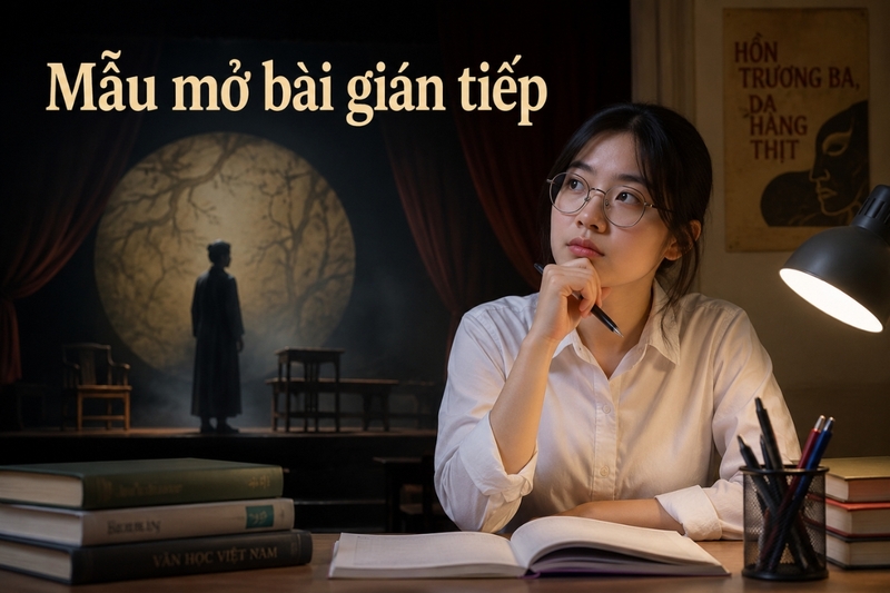 Mẫu mở bài Hồn Trương Ba da hàng thịt gián tiếp
