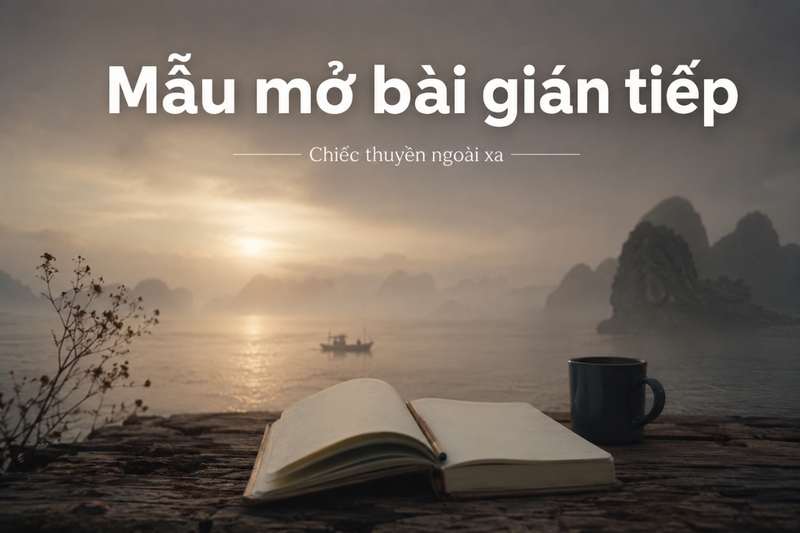 Mẫu mở bài Chiếc thuyền ngoài xa gián tiếp