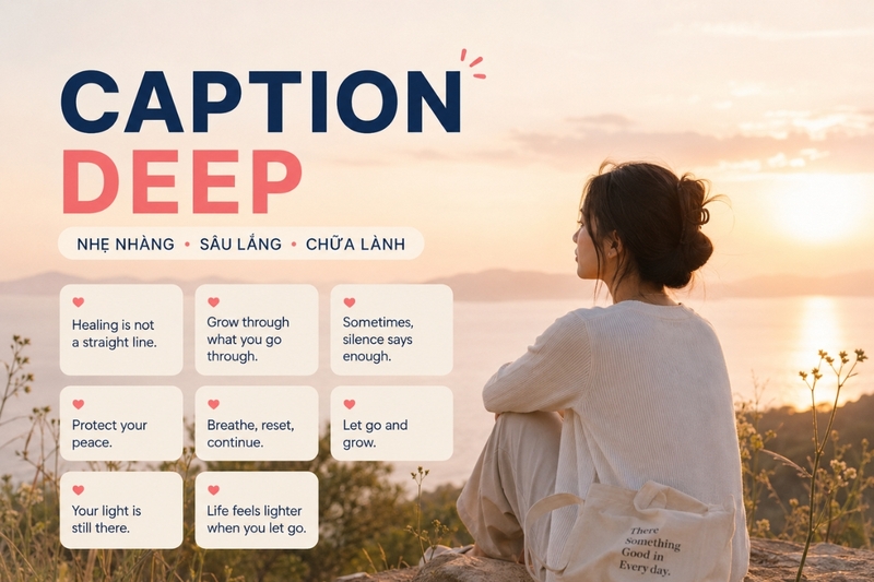 Caption tiếng Anh deep