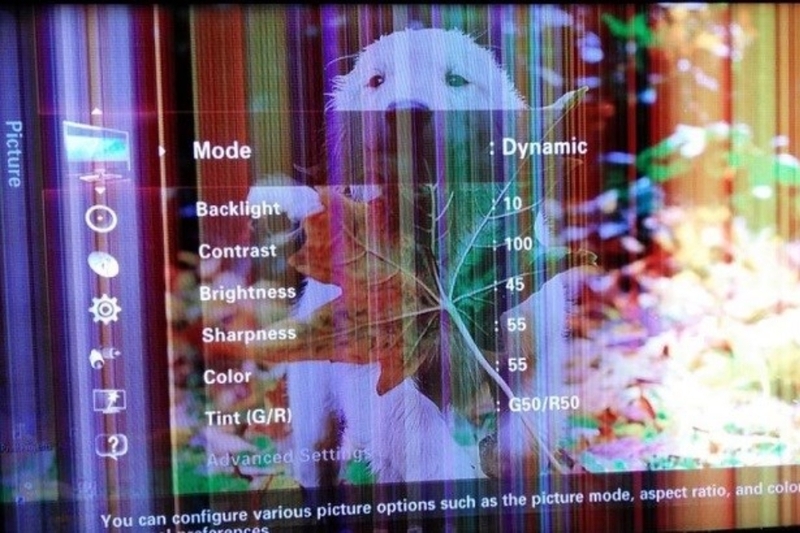 Samsung TV bị sọc hình (1)