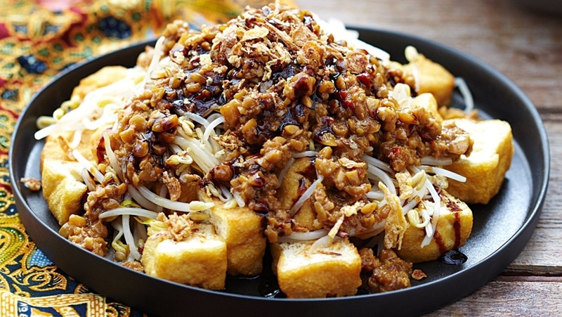 Đậu hũ sốt đậu phộng