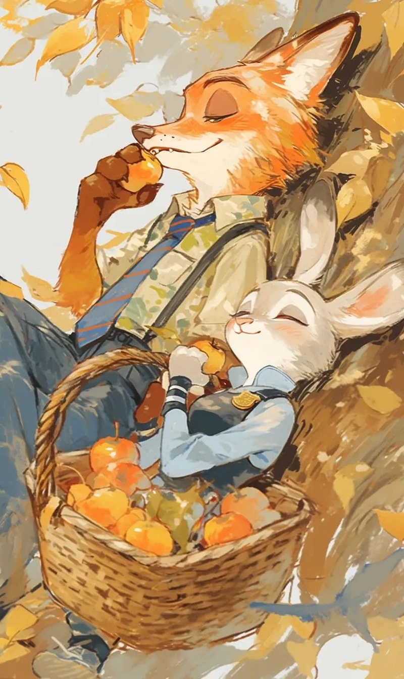 Hình nền Zootopia phong cách chibi, fanart