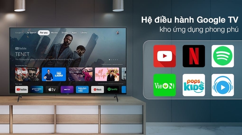 he dieu hanh google tivi sony 4k 65 inch kd 65x75k