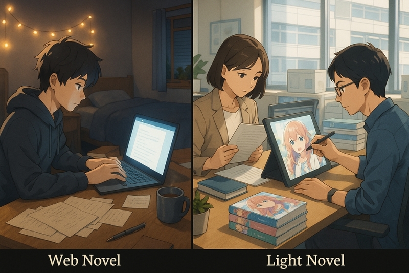 Light novel và Web novel