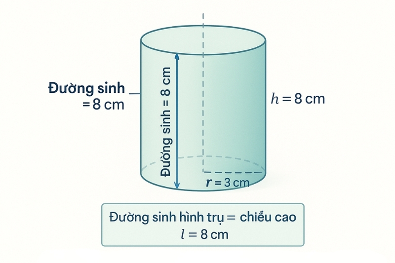 Ví dụ về đường sinh hình trụ