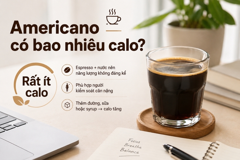 Americano có bao nhiêu calo