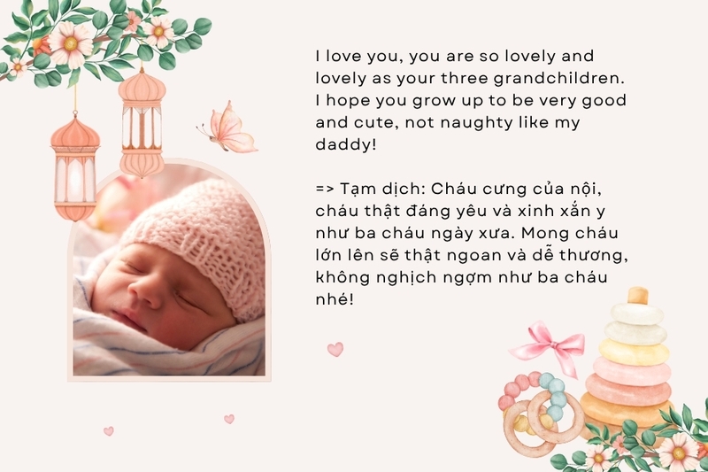 Lời chúc từ ông bà nội