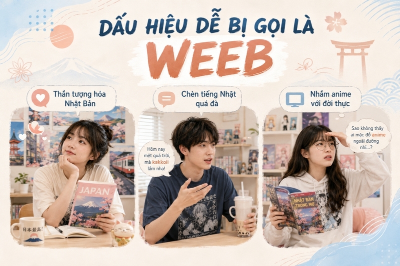 Dấu hiệu thường bị gọi là weeb