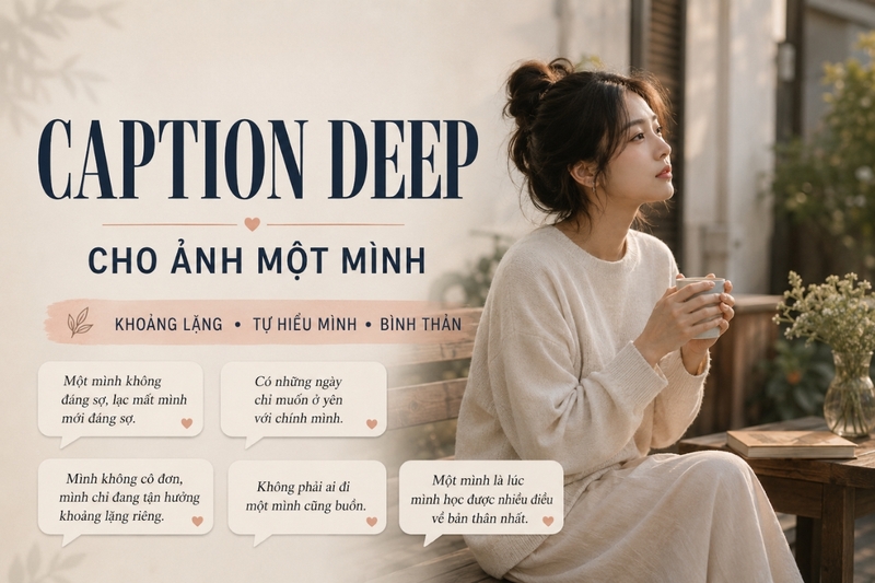 Caption deep cho ảnh một mình